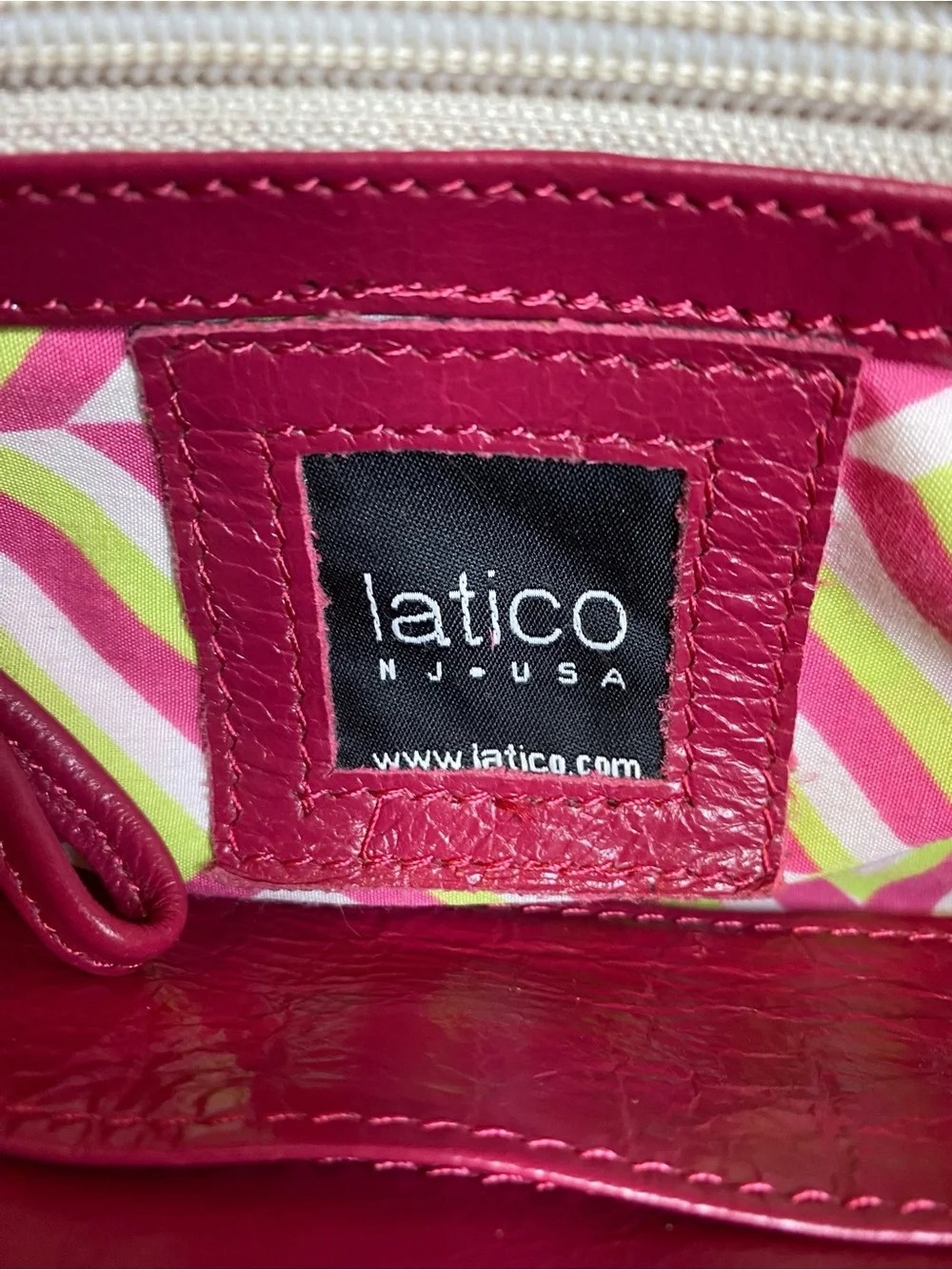 Latico Leather Pink Crossbody Wristlet Clutch Flap bag